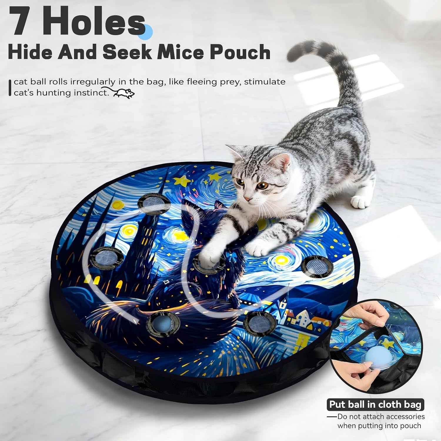 interactive-cat-toy-with-motion-activated-ball-7-hole-play-mat-hide-and-seek-exercise-game-for-indoor-cats-automatic-moving-cat-ball-in-pouch-rechargeable-kitten-toys-starry-night