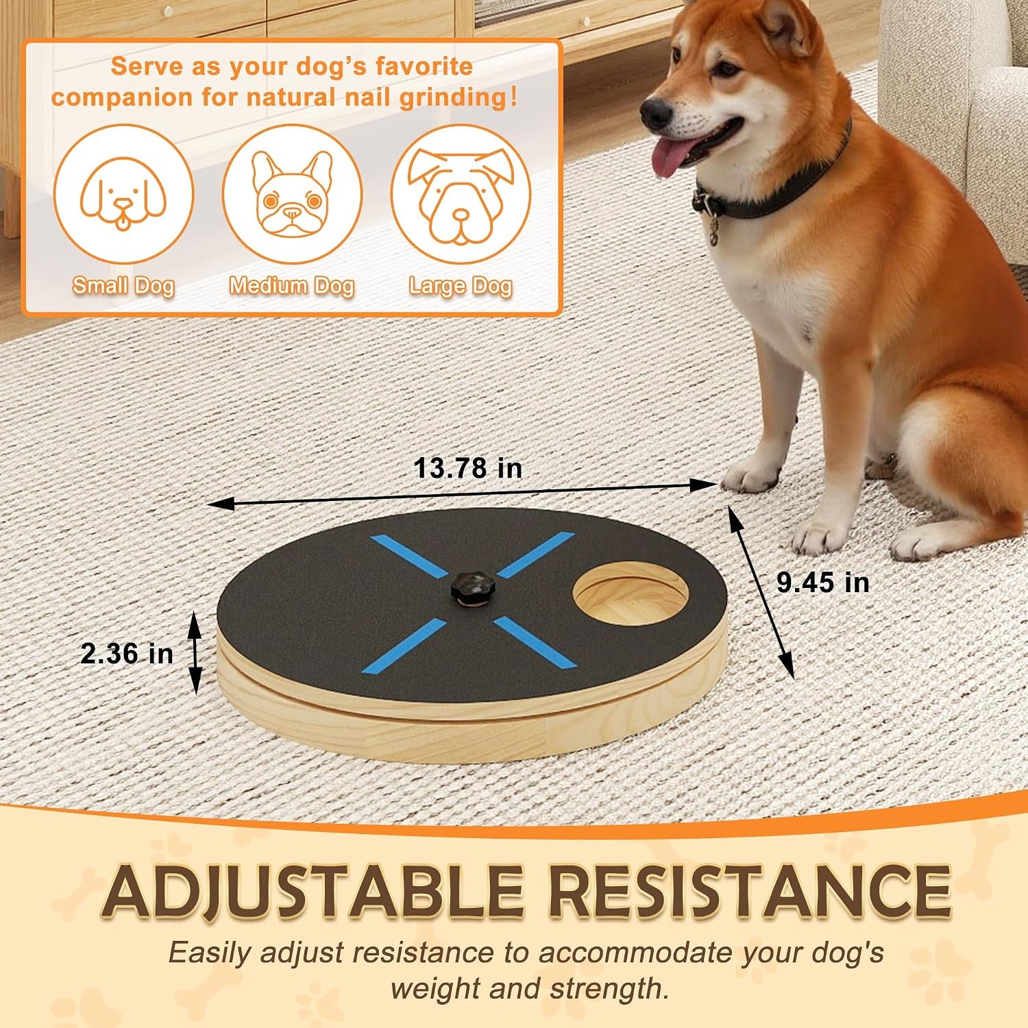 adjustable-resistance-dog-nail-scratcher-board-with-treat-box-non-slip-detachable-paw-grinding-board-stress-free-interactive-grooming-toy-for-small-medium-large-dogs