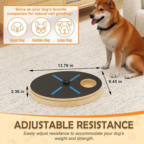 Adjustable Resistance Dog Nail Scratcher Board - with Treat Box | Non-Slip Detachable Paw Grinding Board, Stress-Free Interactive Grooming Toy for Small Medium Large Dogs3