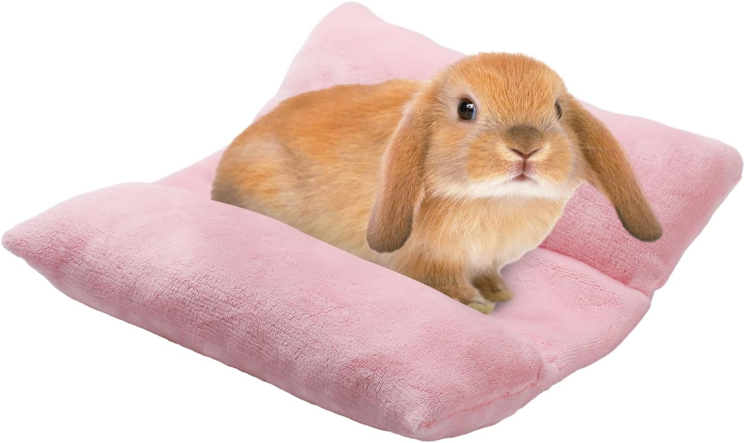 mewtogo-15-7-x-14-bunny-bed-for-rabbit-cage-thickened-soft-prevent-sore-hocks-plush-mat-with-cotton-lounger-pillows-small-animal-flop-mat-for-hutch-sleeping-indoor-gray-star