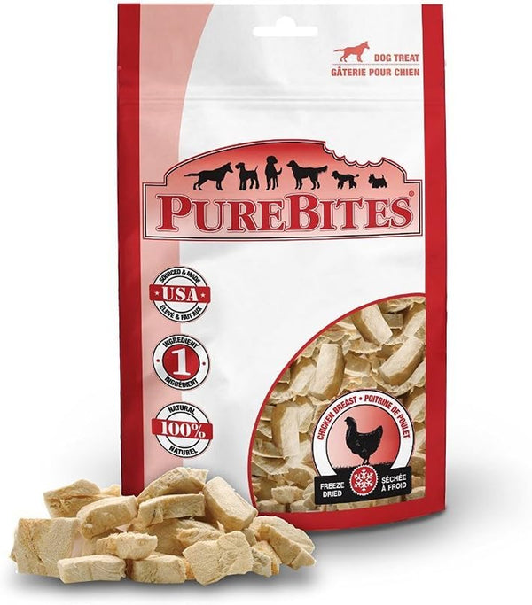 Purebites Chicken Breast Freeze Dried Dog Treats, 1 Ingredient, Made in USA, 8.6Oz13