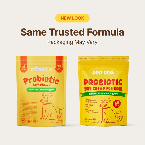 PENPEN Probiotics for Dogs, Dogs Probiotics for Digestive Health, Multi-Probiotic and Enzyme Blend Promote Gut Health & Immune Support, Eases Sensitive Stomachs (Beef Chews, 50Ct)2