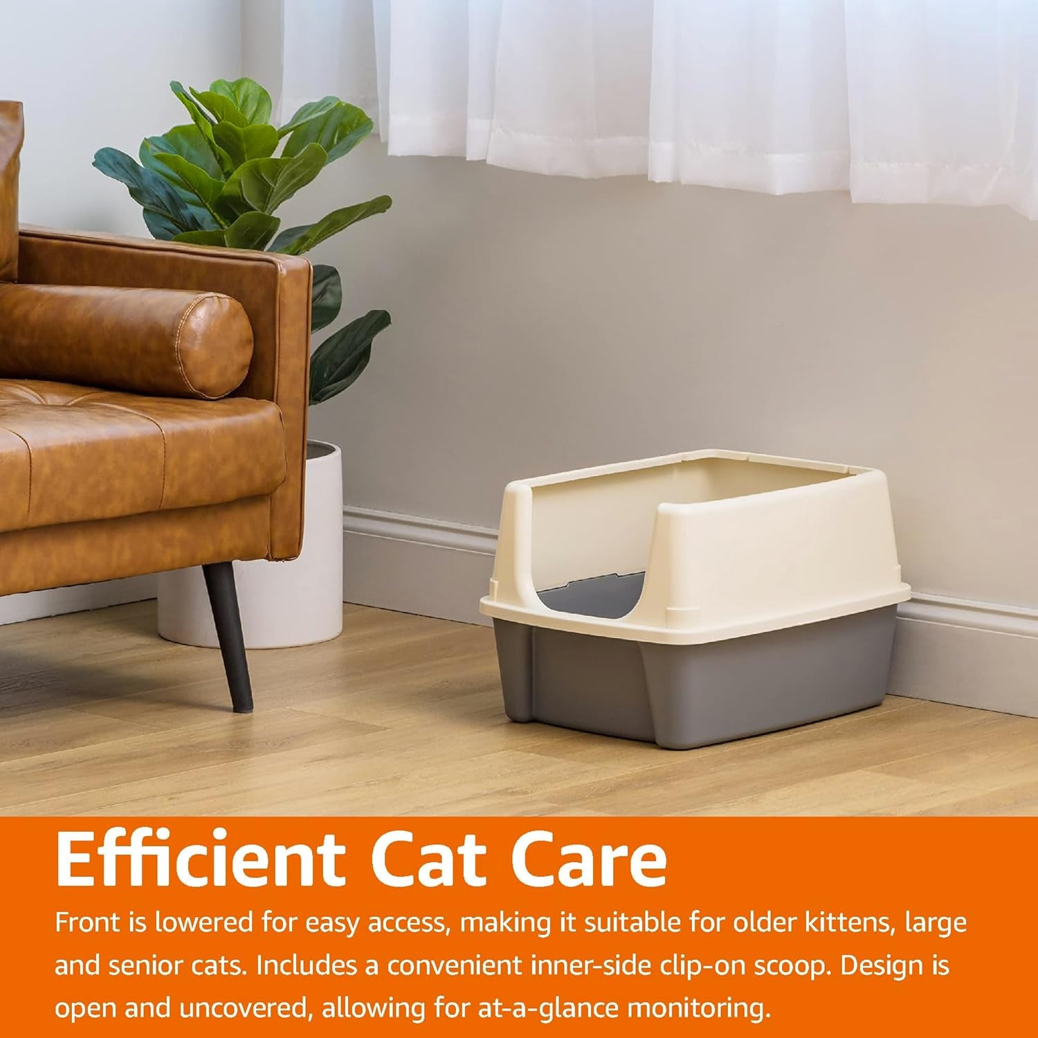 amazon-basics-large-cat-litter-box-with-high-sides-open-top-for-easy-access-includes-scoop-with-storage-19-x-15-x-11-75-grey-beige