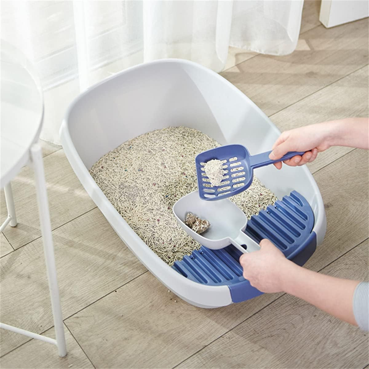 open-cat-litter-box-large-litter-pan-for-cats-high-sided-kitten-litter-box-with-cat-litter-scoop-removable-pedal-type-cat-toilet-pet-supplies-easy-to-clean