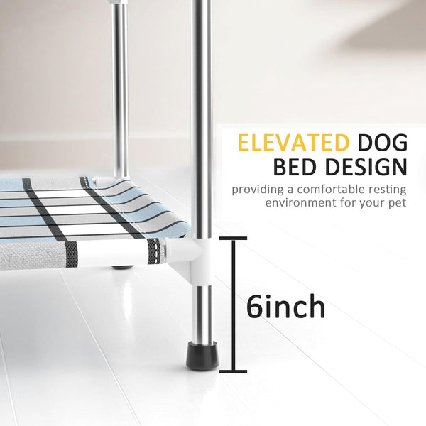 Bedside Dog Bunk Bed with Guardrail, 2 Layers Window Perch Sleeper Dogs Cot | 2-Tier Bedside Sleeper with 3-Fence, Double Elevated Human Dog Bed for Multi-Pet Households, Medium4