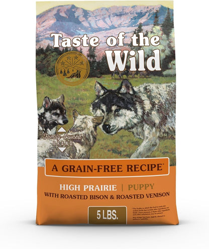 Taste of the Wild High Prairie Grain-Free Dry Dog Food with Roasted Bison and Venison for Puppies 28Lb | Puppy, Adult & Senior Dogs | Grain Free Recipe* | Nutrient Dense to Help Support Peak Health | Guaranteed DHA & Probiotics11