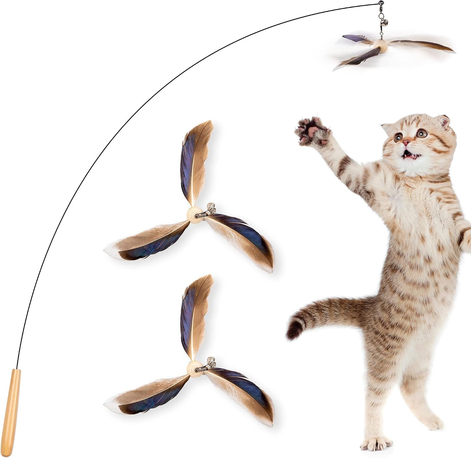 jxfukal-cat-wand-toys-interactive-cat-toys-with-3-feather-refills-29-flexible-steel-wire-sturdy-wood-handle-bell-for-kitty-kitten-cat-toys-for-indoor-cats-teaser-cat-string-toy