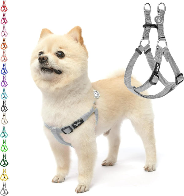 PUPTECK No Pull Dog Harness Soft Adjustable Basic Nylon Step in Puppy Vest Outdoor Walking with ID Tag14