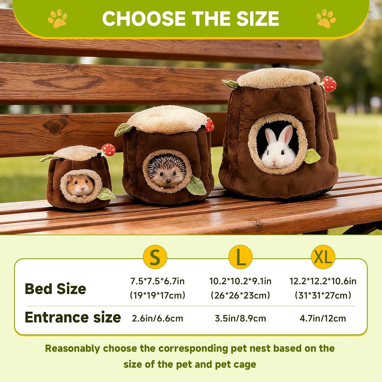 lyart-guinea-pig-hamster-bedding-or-hideout-for-mouse-mice-rat-ferret-bunny-fluff-bedding-bed-house-cage-accessories-dwarf-rabbits-hedgehog-bearded-dragon-warm-bedding-winter-nest-cave-washable2-l