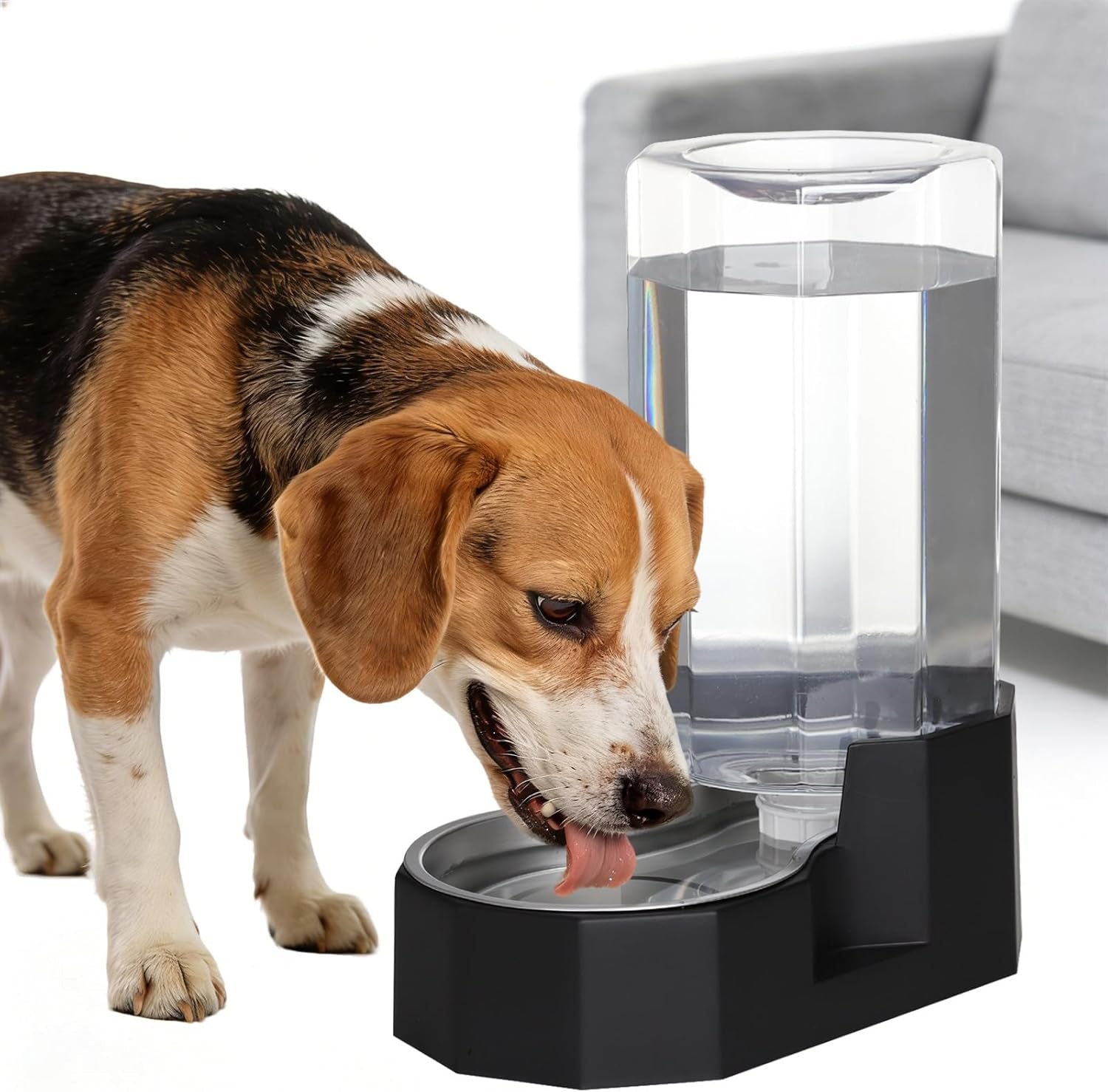 sfozstra-5l-cat-gravity-water-bowl-dispenser-stainless-steel-bowl-no-power-needed-no-filter-required-spill-proof-design-easy-cleaning-cats-small-dogs-home-crate-area-travel