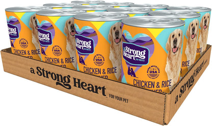 A Strong Heart Wet Dog Food, Cuts in Gravy with Beef — 13.2 Oz Cans (Pack of 12), Complete & Balanced, All Life Stages, Made in USA14
