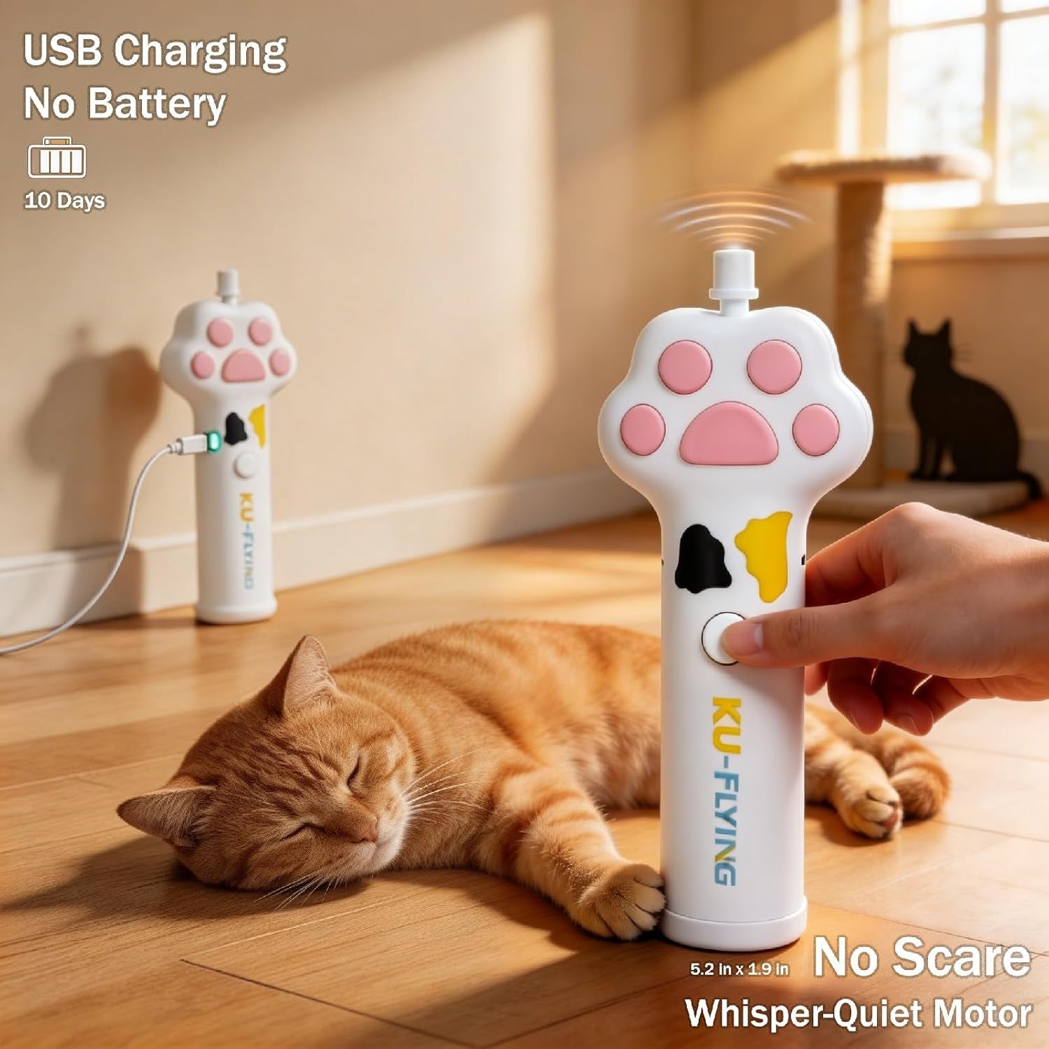 cat-fetch-toy-launcher-with-10-soft-flexible-discs-cat-toys-for-indoor-cats-led-glowing-launcher-electric-interactive-kitten-toy-for-hunting-exercise-usb-rechargeable
