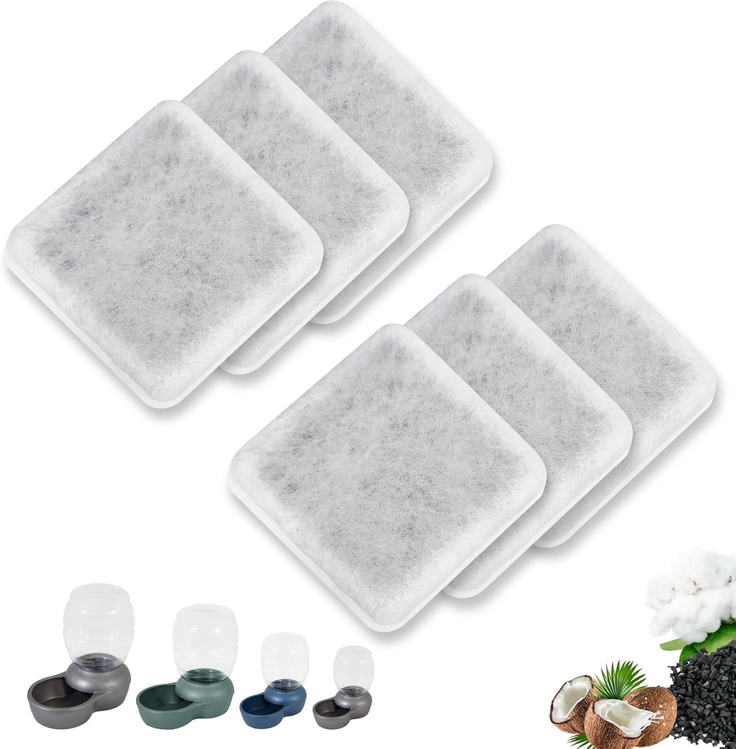 pet-water-fountain-charcoal-replacement-filters-pack-of-6-compatible-with-petmate-replendish-mason-gravity-waterer-cat-fountain-dog-water-bowl-dispenser-carbon-filters-replacement