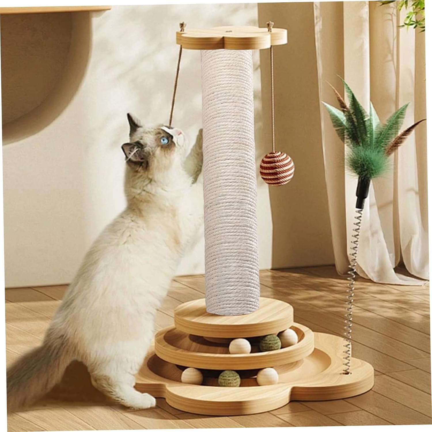 2pcs-cat-scratching-post-replacement-20-inch-sisal-cat-tree-replacement-post-8mm-bolts-easy-to-install