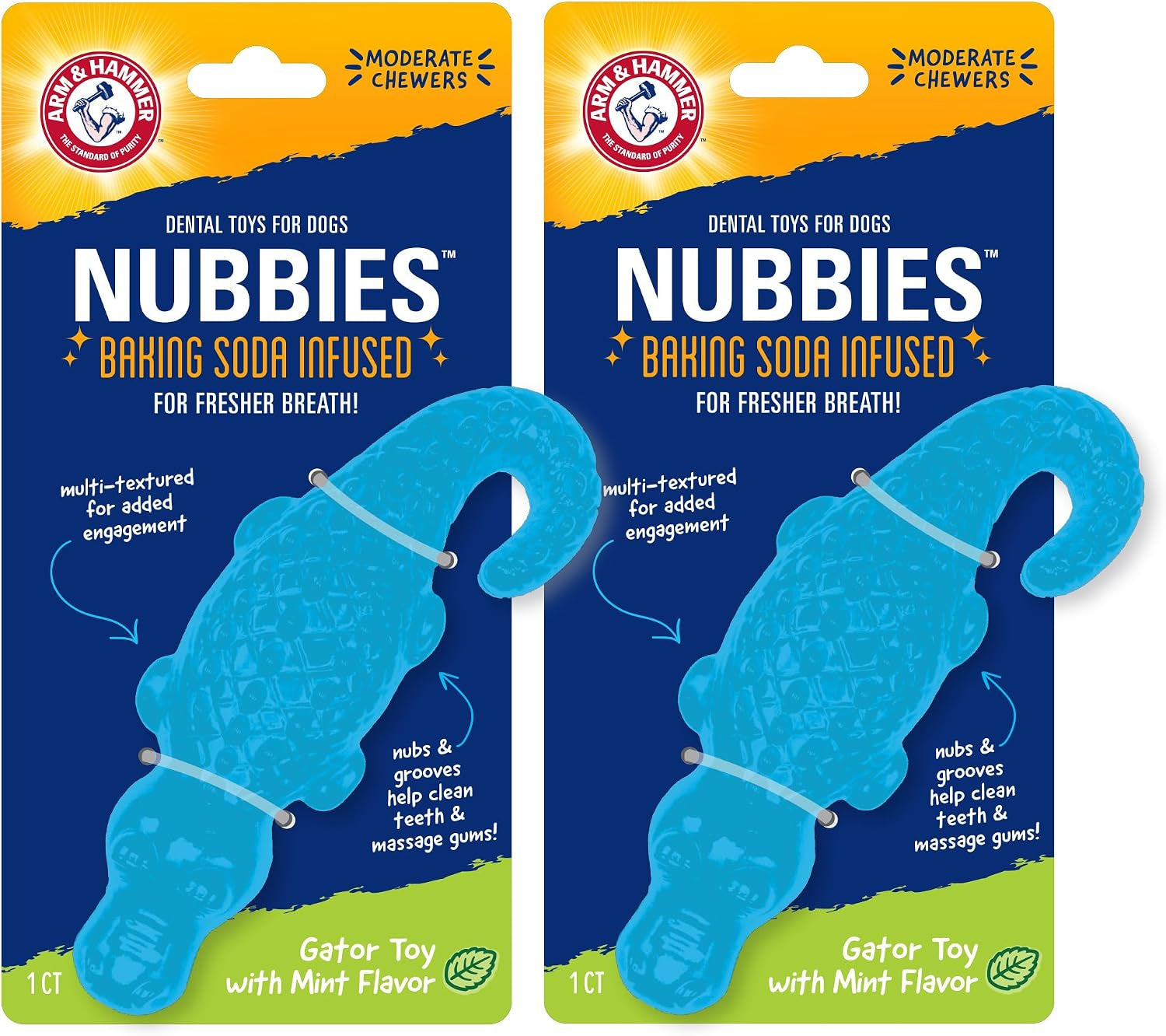 arm-and-hammer-nubbies-t-bone-dental-dog-chew-toy-with-peanut-butter-flavor-tpr-nubs-clean-teeth-and-gums-durable-nylon-chew-for-aggressive-chewers-helps-reduce-plaque-and-tartar