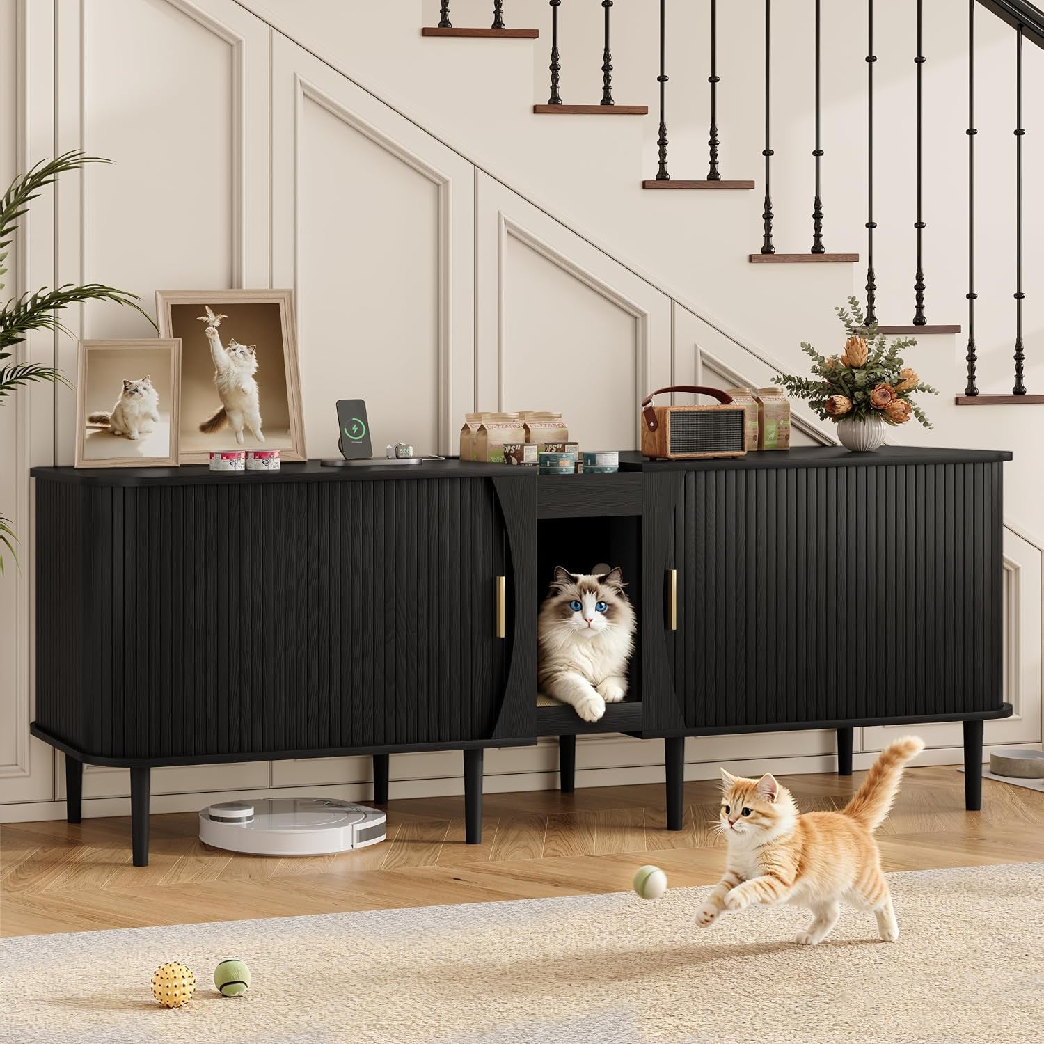71-double-cat-litter-box-enclosure-furniture-for-2-cats-fluted-large-litter-box-hidden-furniture-with-sliding-door-and-scratching-pad-indoor-pet-house-modern-cabinet-tv-stand-for-living-room