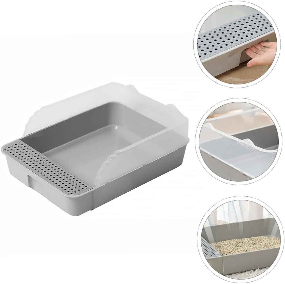 eringogo-semi-closed-cat-litter-box-potty-with-detachable-anti-splash-durable-pan-small-gray-for-kitten-toilet-and-cat-housebreaking