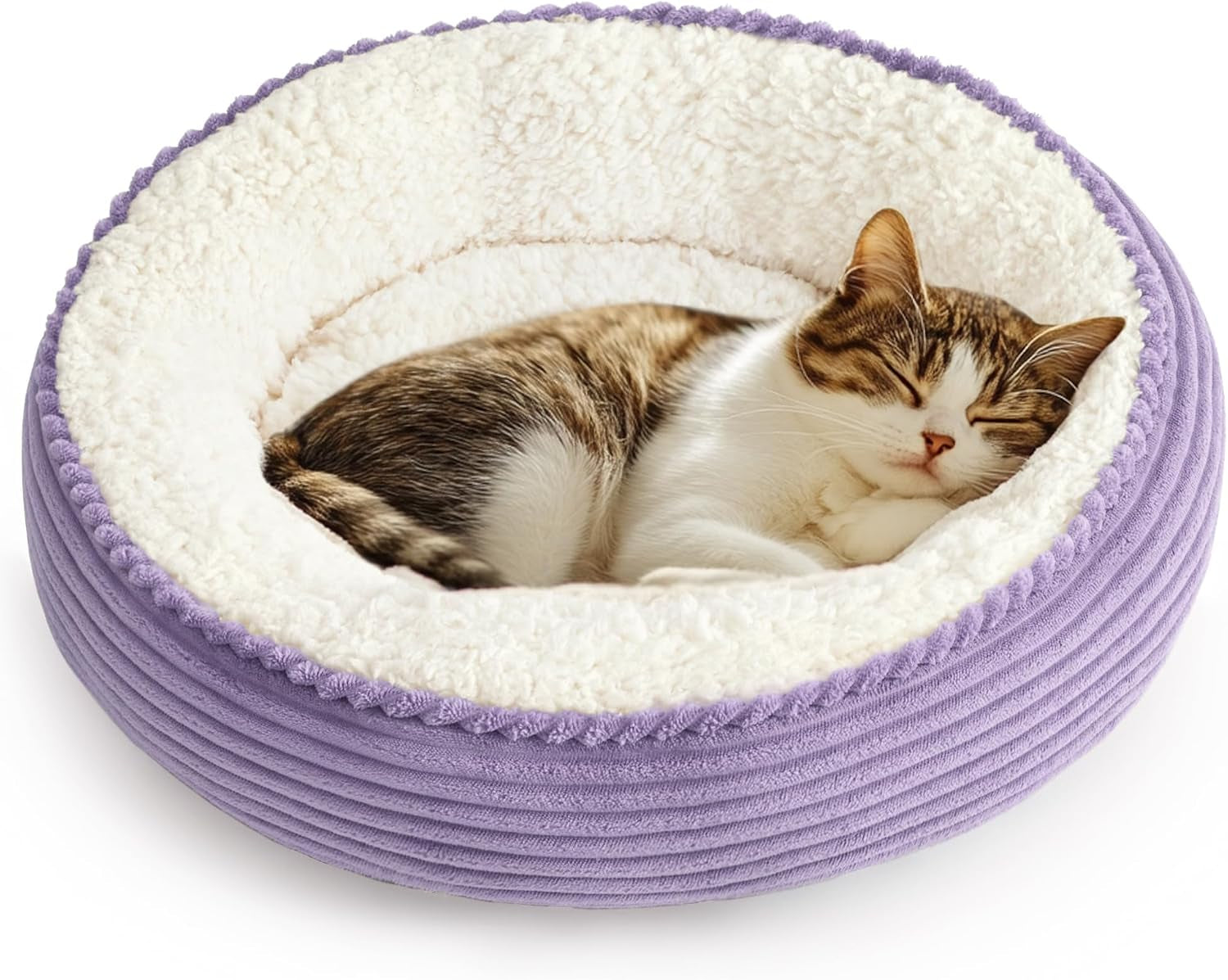 loves-cabin-round-donut-cat-and-dog-cushion-bed-20in-bed-for-cats-or-small-dogs-anti-slip-water-resistant-bottom-super-soft-durable-fabric-pet-beds-washable-luxury-cat-dog-bed-gray