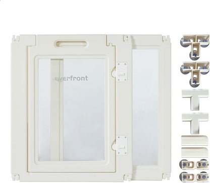 EVERFRONT Clear Acrylic Dog Playpen - Clear Dog Play Pen - Easy Assemble Acrylic Dog Playpen - Puppy Playpen, Cat Playpen, Small Animal Playpen, Dog Play Pen Indoors (24", 10 Panels)13