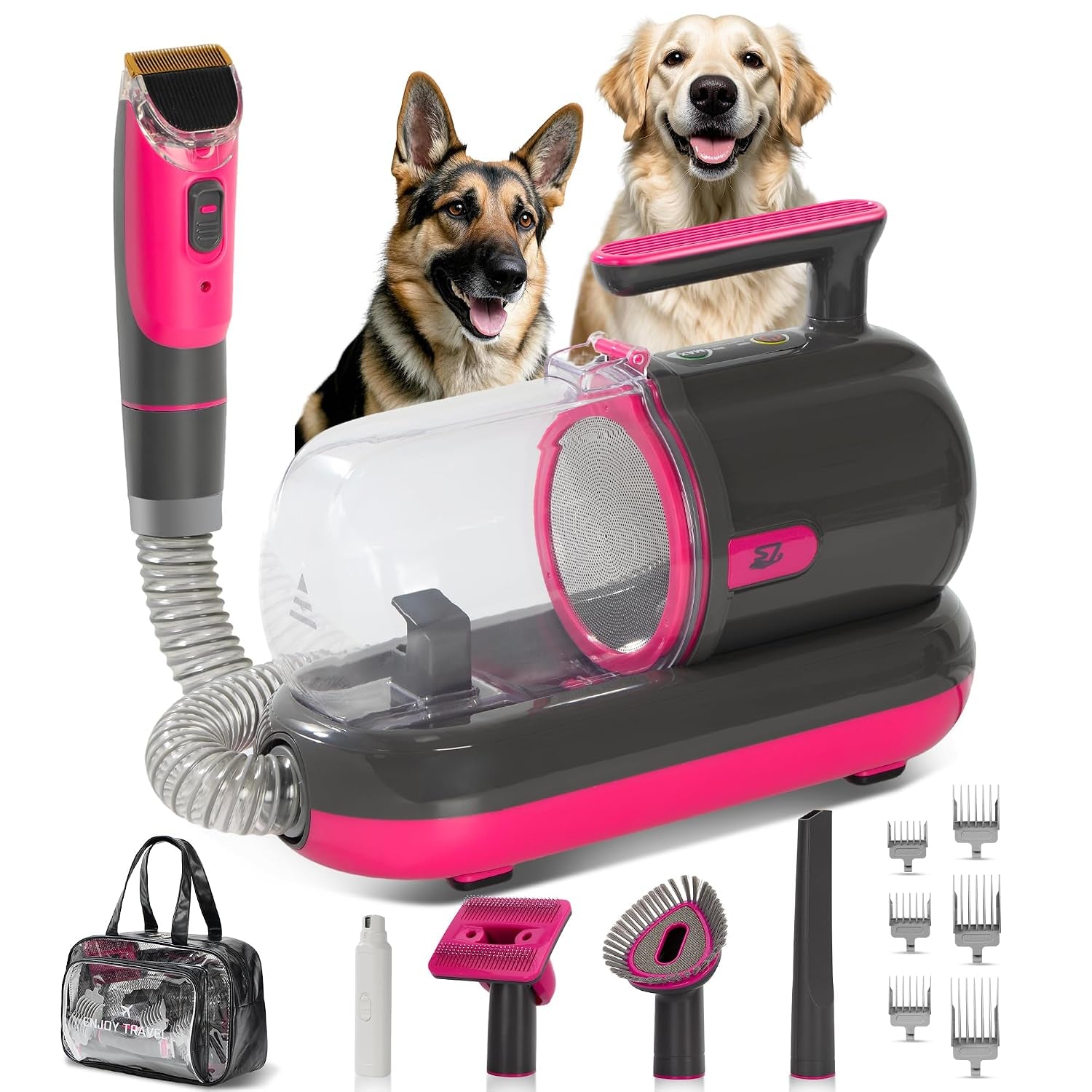 dog-grooming-vacuum-kit-with-clippers-and-nail-grinder-1-2l-pet-grooming-vacuum-for-shedding-low-noise-dog-hair-vacuum-with-grooming-brush-for-home-cleaning-grooming-dyson-style-gray
