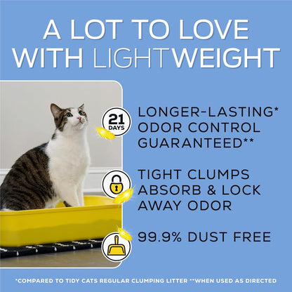 Purina Tidy Cats Lightweight Free and Clean Unscented, Multi-Cat, Clumping, 99.9 Percent Dust Free Cat Litter - 17 Lb. Box6
