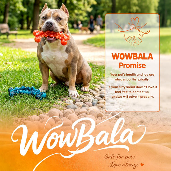 WOWBALA Dog Toys for Aggressive Chewers,Indestructible Dog Chew Toy | Tough Nylon, Not Easy to Bite Break, Long Lasting Fun, Teeth Cleaning for Medium & Large Dogs,2 Pack9