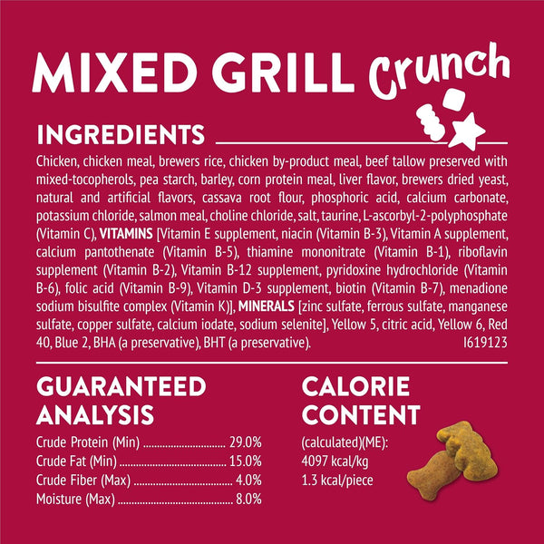 Purina Friskies Cat Treats, Party Mix Mixed Grill Crunch - (Pack of 6) 6 Oz. Pouches6
