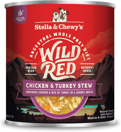 Stella & Chewy'S Wild Red Wet Dog Food Variety Pack Stews High Protein Recipes, 10 Ounce (Pack of 3)12