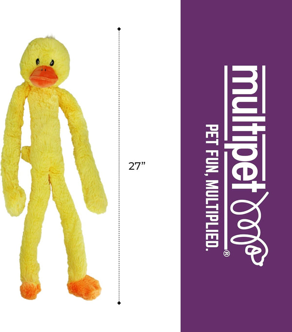 Multipet'S Swingin Slevin XXL Oversized 30-Inch Yellow Duck Plush Dog Toy4