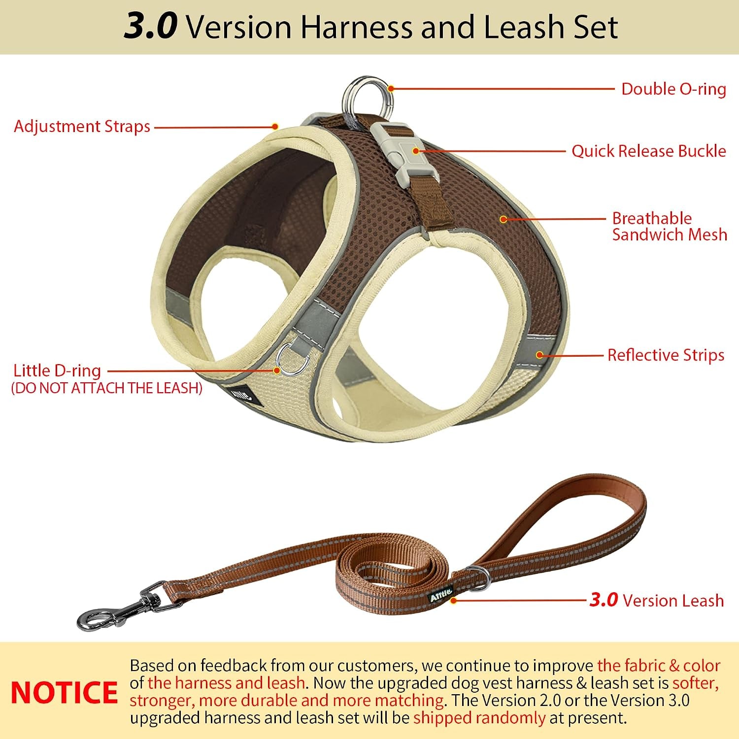 aiitle-no-pull-dog-harness-and-leash-set-step-in-adjustable-dog-harness-with-padded-vest-for-all-weather-dog-leash-with-soft-padded-handle-easy-to-put-on-small-and-medium-dogs-beige-s