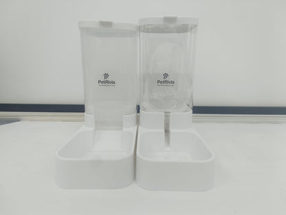 Automatic Cat Feeder and Water Dispenser, Dog Food and Water Bowl Set, Gravity Cat Feeder, Automatic Dog Water Dispenser, Pet Feeding Station, Cat Food and Water Bowl Set - Large Size (2.1Kg/3.8L)3