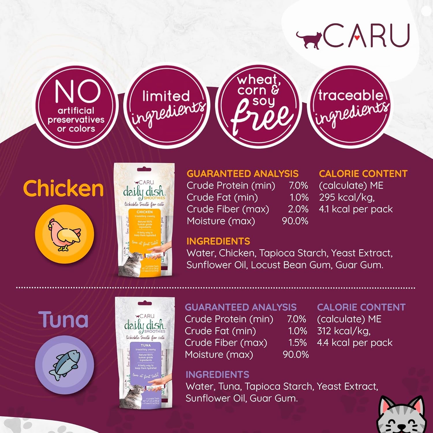 caru-daily-dish-tuna-flavored-cat-smoothies-0-5oz-tubes-4-pack