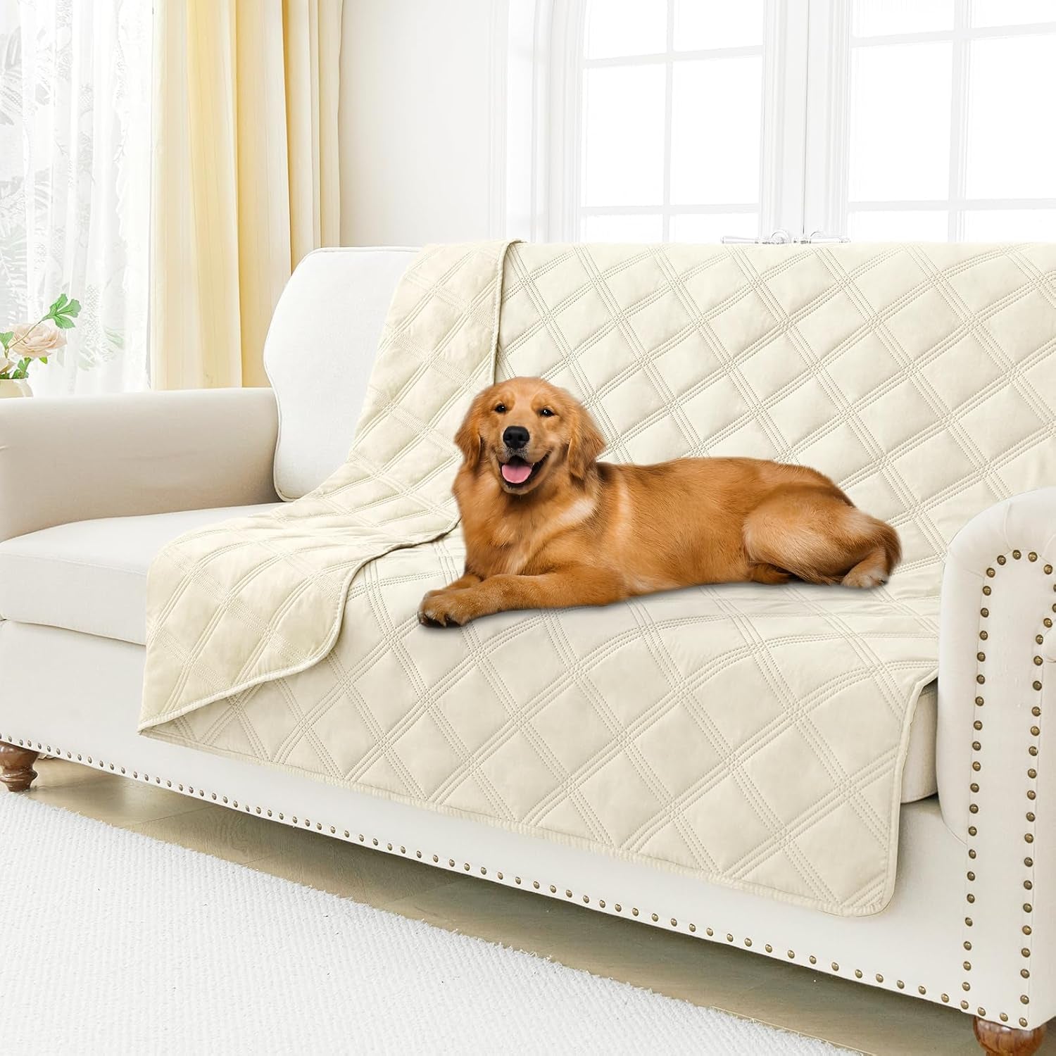 smiry-waterproof-dog-bed-cover-blanket-reversible-pet-blanket-soft-reversible-washable-leakproof-cats-dogs-couch-cover-for-sofa-couch-furniture-30x70-inch
