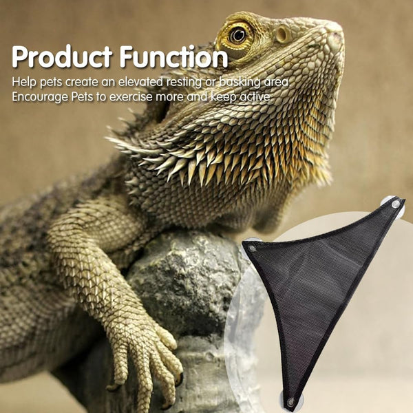 Bearded Dragon Hammock Reptile Hammock for Axolotl,Geckos,Lizards,Breathable Mesh Bearded Dragon Tank Accessories for Snakes,Chameleon,Fish8