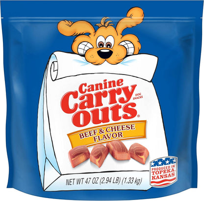 Canine Carry Outs Beef Flavor Dog Treats, 47 Ounce Bag10