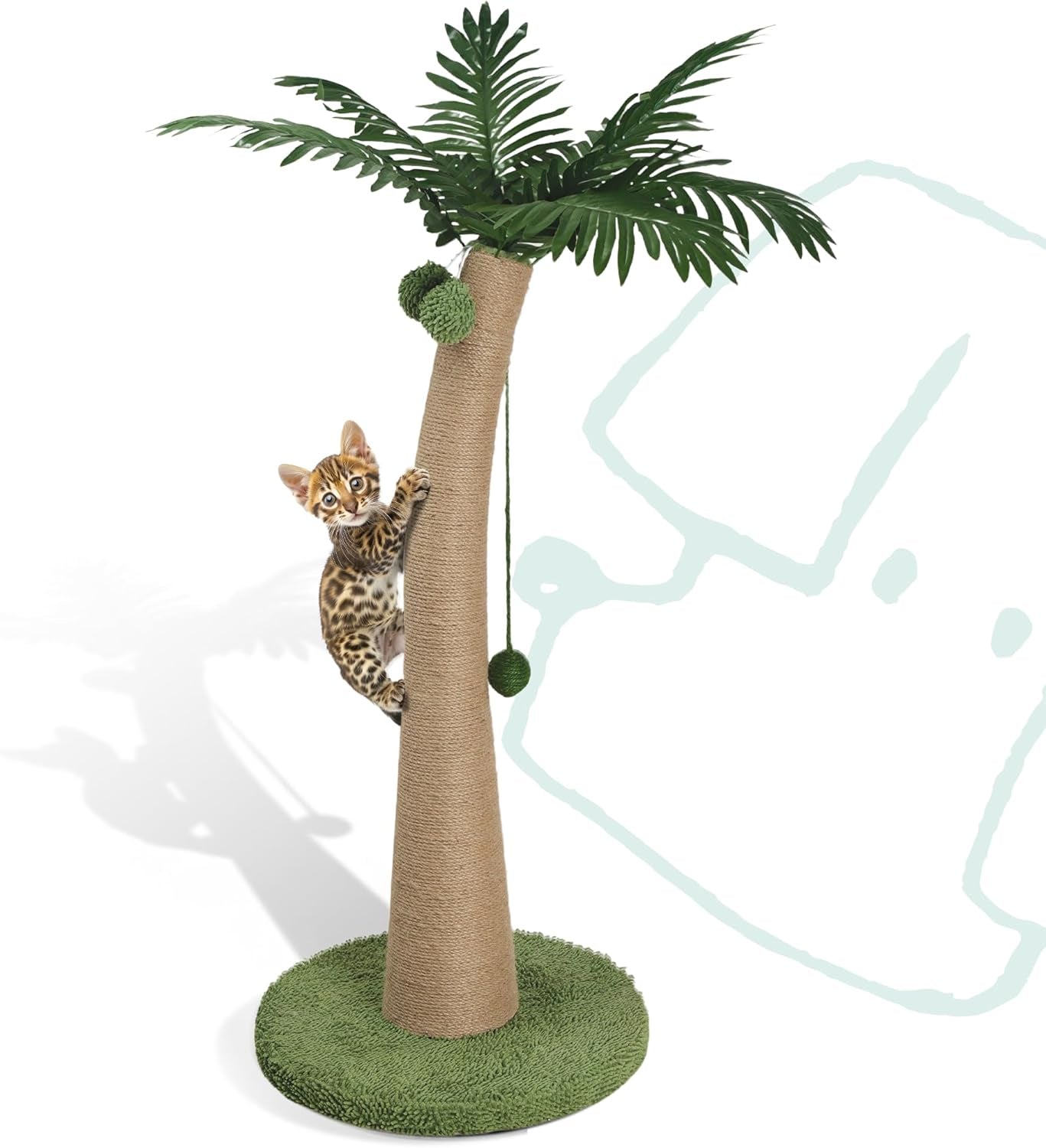 33-tall-cat-scratching-post-natural-jute-cat-scratcher-for-indoor-cats-coconut-tree-straw-design-with-hanging-toy-ball-rest-platform-stable-furniture-protector-for-kittens-adult-cats-m