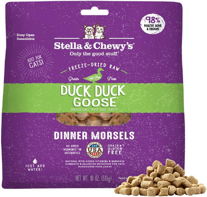Stella & Chewy'S Freeze-Dried Raw Cat Dinner Morsels - Premium Chicken Recipe with 98% Cage-Free Meat & Organs - Natural Grain-Free Cat & Kitten Food - Made in USA - 18 Oz25