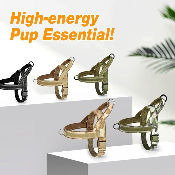 Forestpaw No Pull Dog Harness with Large Handle,Comfortable,L,Brown | Adjustable Fits Chest 26-31",50-80 Lbs,Slip On,Quick Release,Easy Control,Soft Padded,For Medium Large Dogs Walking Training6