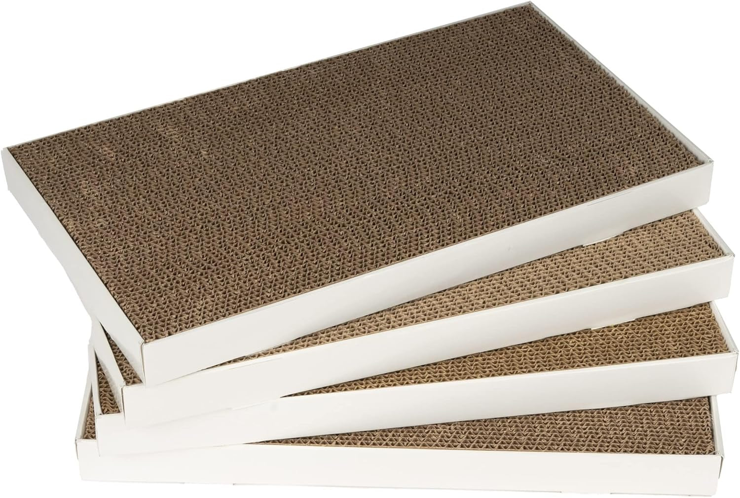 amazon-basics-corrugated-cardboard-cat-scratcher-scratching-board-reversible-17-4-x-10-white-4-pack