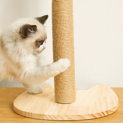 4PCS 10 Inch Scratching Post with Natural Sisal Rope - Cat Scratch Pole, Tree, and Posts for Indoor Cats - Replacement Part Accessories for DIY Tower and Hammock6