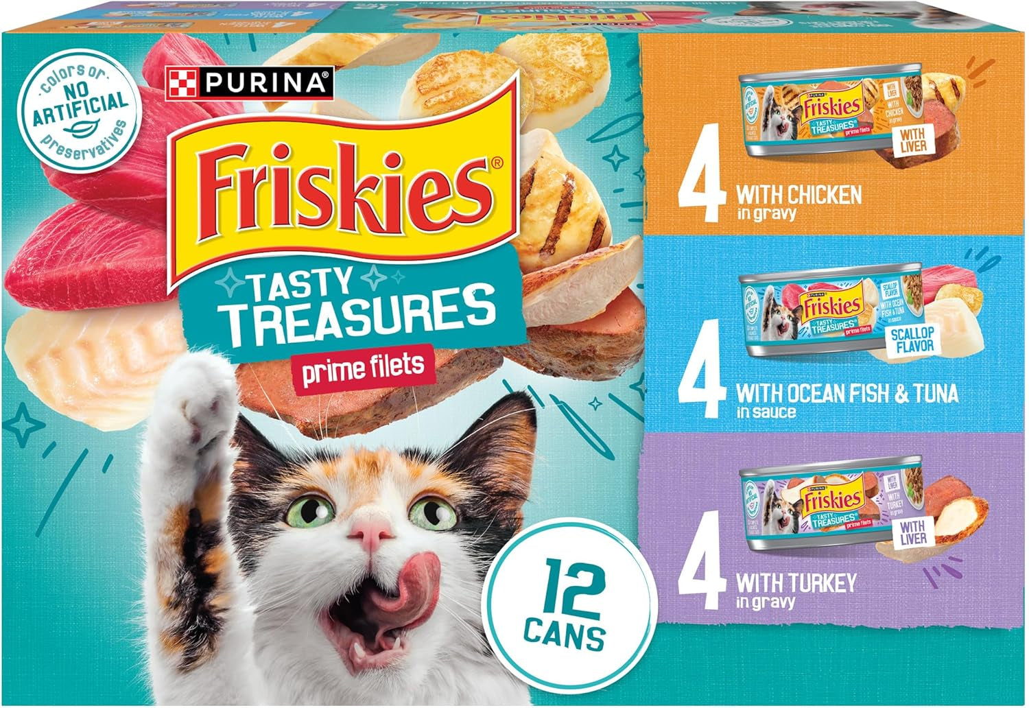 purina-friskies-wet-cat-food-variety-pack-tasty-treasures-prime-filets-with-ocean-fish-and-tuna-with-chicken-and-with-turkey-5-5-ounce-pack-of-12