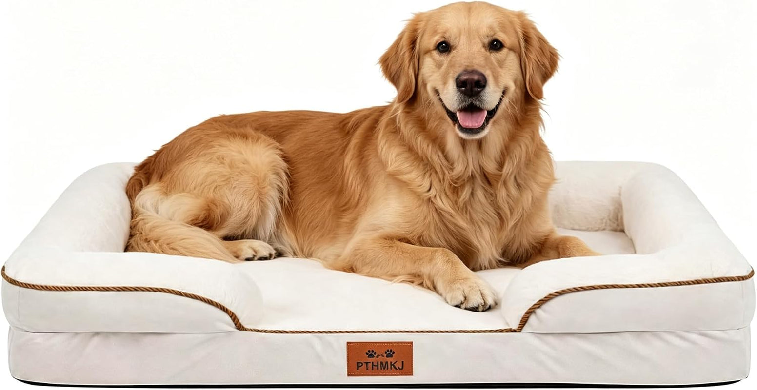 orthopedic-dog-bed-for-medium-dogs-gel-memory-foam-pet-bed-with-waterproof-washable-cover-contoured-bolster-design-for-dogs-cats-grey-30-0-l-x-20-0-w-x-6-3-th