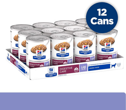 HILL'S PRESCRIPTION DIET I/D Low Fat Digestive Care Wet Dog Food | #1 Veterinarian Recommended, Chicken Recipe, 13 Oz. Cans, 12-Pack3