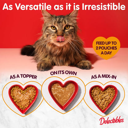 Delectables Bisque Lickable Wet Cat Treats - Chicken, Tuna & Shrimp, 12 Count5