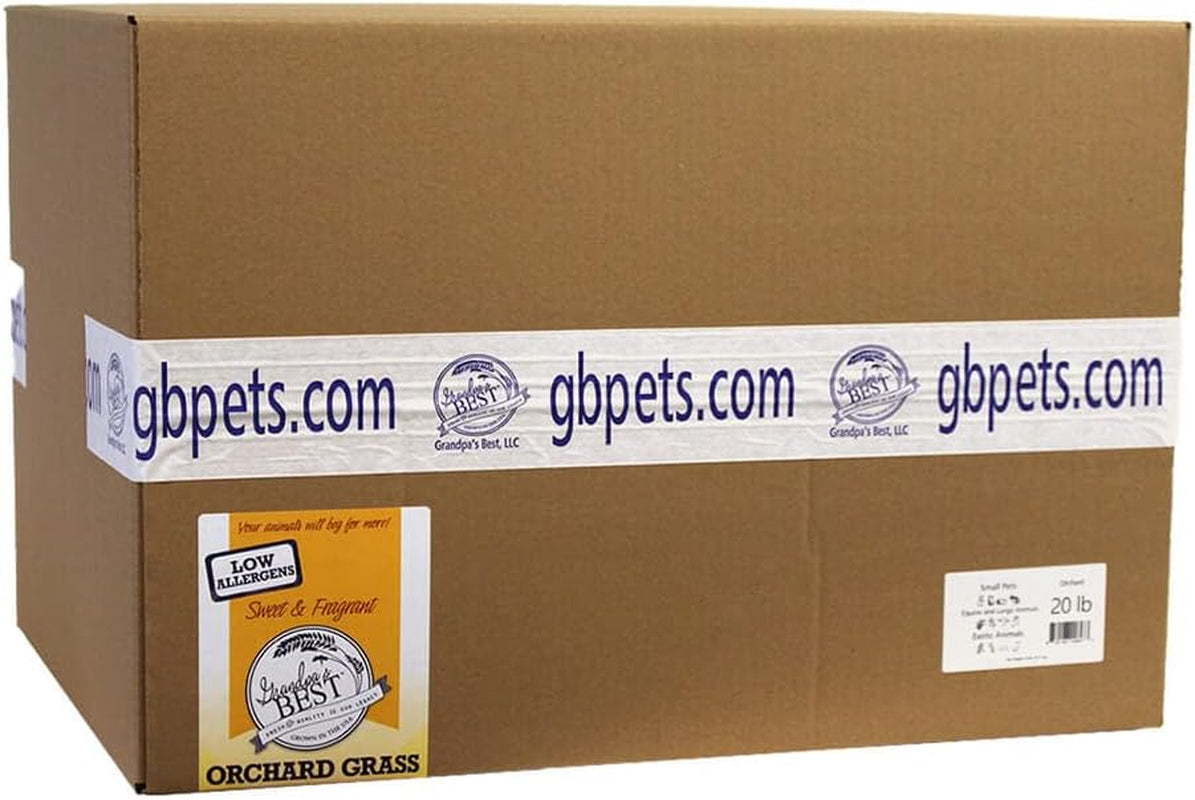 grandpas-best-premium-orchard-grass-hay-for-rabbits-guinea-pigs-chinchillas-hamsters-gerbils-20lb-loose-boxed-brown