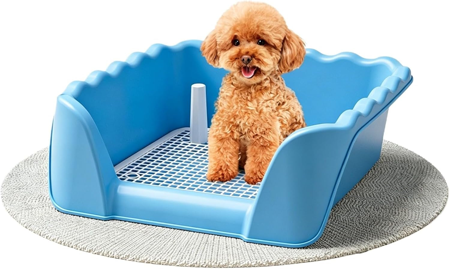 indoor-outdoor-dog-potty-training-tray-reusable-puppy-litter-box-for-small-medium-puppies-pet-potty-pad-holder-toilet-for-puppy-training-14-57lx4-53hx13-78w-pink