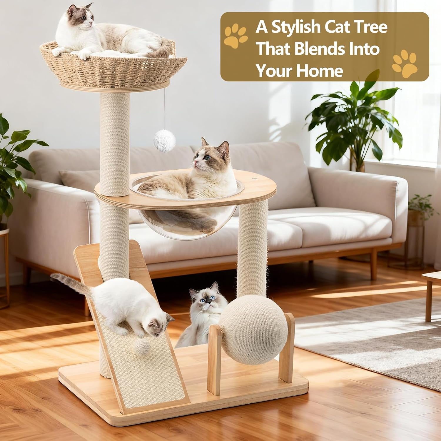modern-wooden-cat-tree-for-indoor-cats-furniture-style-cat-tower-with-handwoven-basket-and-soft-cushion-acrylic-space-capsule-sisal-scratching-posts-interactive-play-ball-38-cat-condo