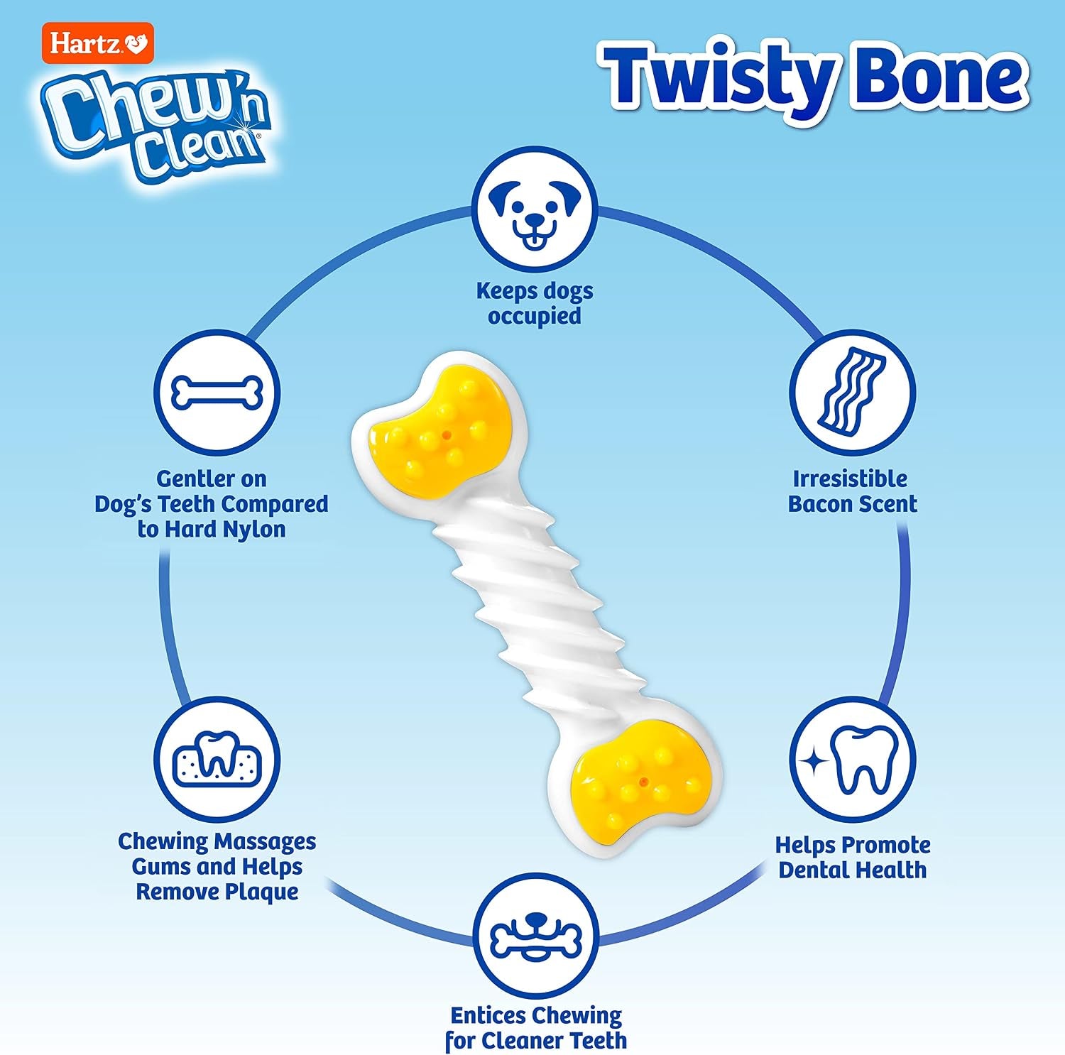 hartz-chew-n-clean-twisty-bone-dog-chew-toy-bacon-scented-for-moderate-chewers-extra-small