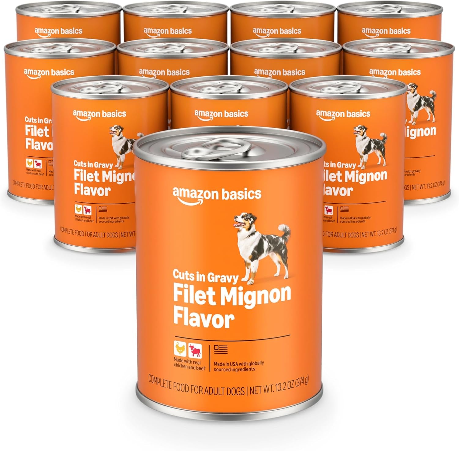 amazon-basics-wet-dog-food-meaty-loaf-variety-pack-filet-mignon-flavor-and-chicken-rice-dinner-made-with-real-chicken-and-beef-13-2-oz-can-6-cans-of-each-flavor-12-cans-in-total
