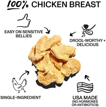 Spot & Tango Chicken Bites Dog Treats - Single Ingredient, 100% Chicken Breast - Freeze-Dried Treats - Grain & Gluten-Free - Usa-Made - for Small, Medium, and Large Dogs2